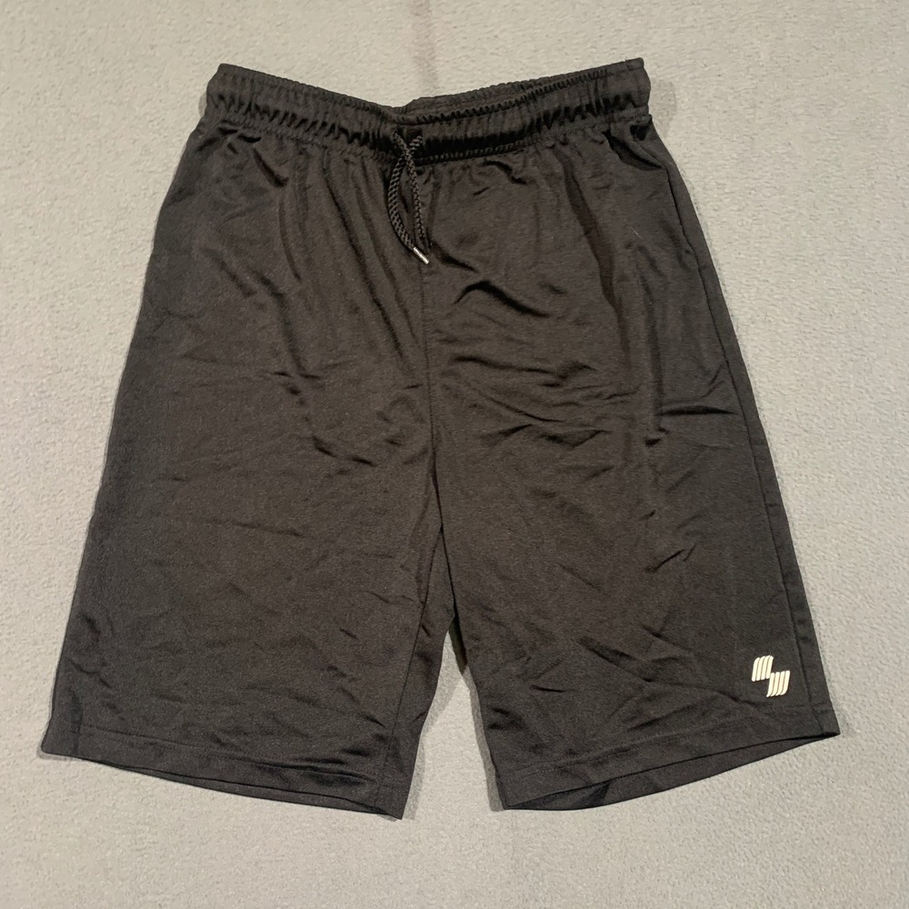 Place Sport Kids XXL Shorts Black Athletic Training Gym‎ Drawstring